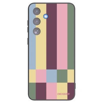 Picasee Μαύρη θήκη σιλικόνης για Samsung Galaxy S25 FE 5G - Lobby tiles