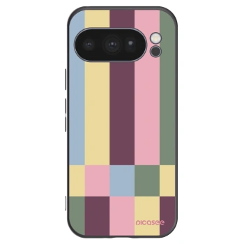 Picasee Μαύρη θήκη σιλικόνης για Google Pixel 10 Pro - Lobby tiles