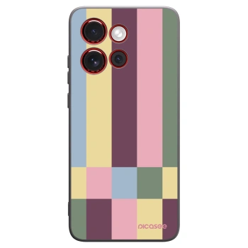 Picasee Μαύρη θήκη σιλικόνης για Motorola Edge 60 Neo 5G - Lobby tiles