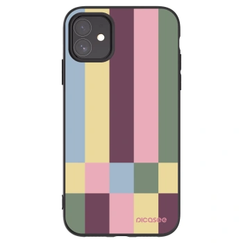 Picasee Μαύρη θήκη σιλικόνης για Apple iPhone 11 - Lobby tiles