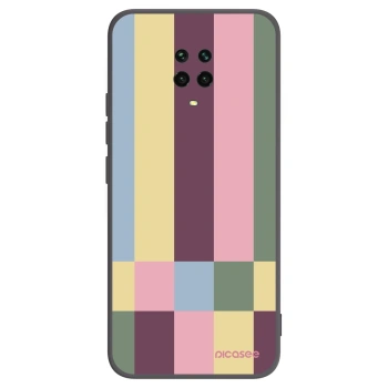Picasee Μαύρη θήκη σιλικόνης για Xiaomi Redmi Note 9 Pro - Lobby tiles