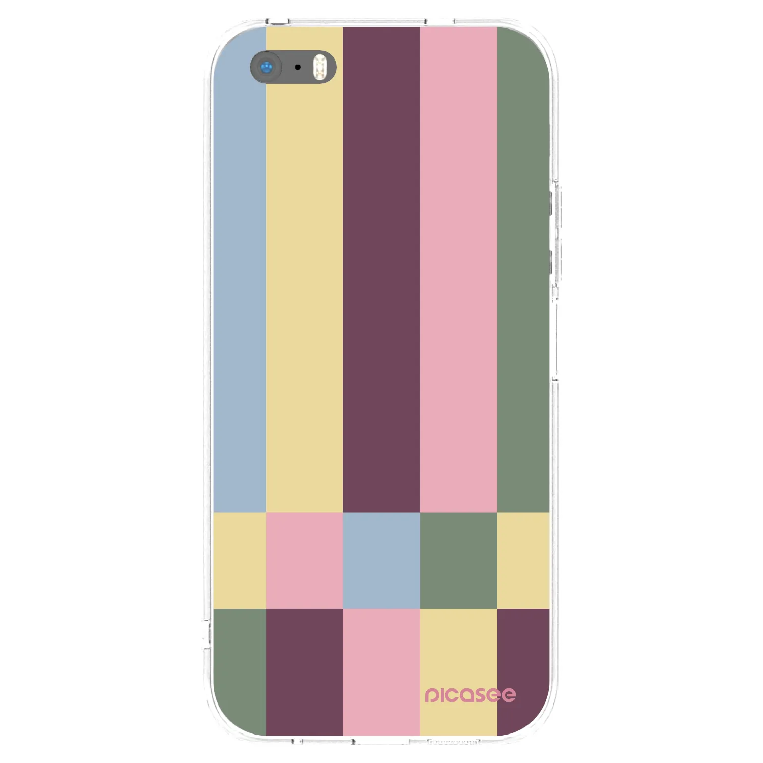 Picasee διαφανής θήκη σιλικόνης Apple iPhone 5/5S/SE - Lobby tiles