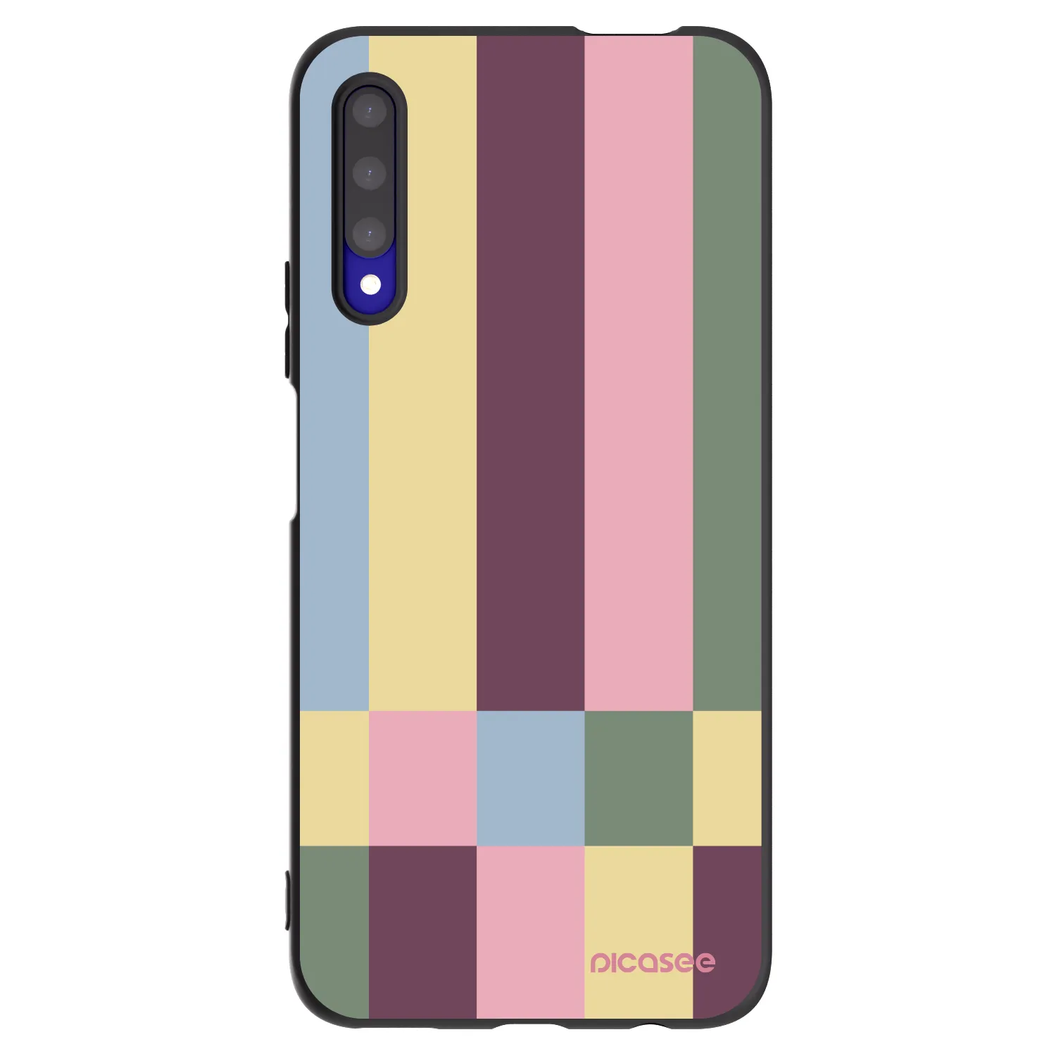 Picasee Μαύρη θήκη σιλικόνης για Honor 9X Pro - Lobby tiles