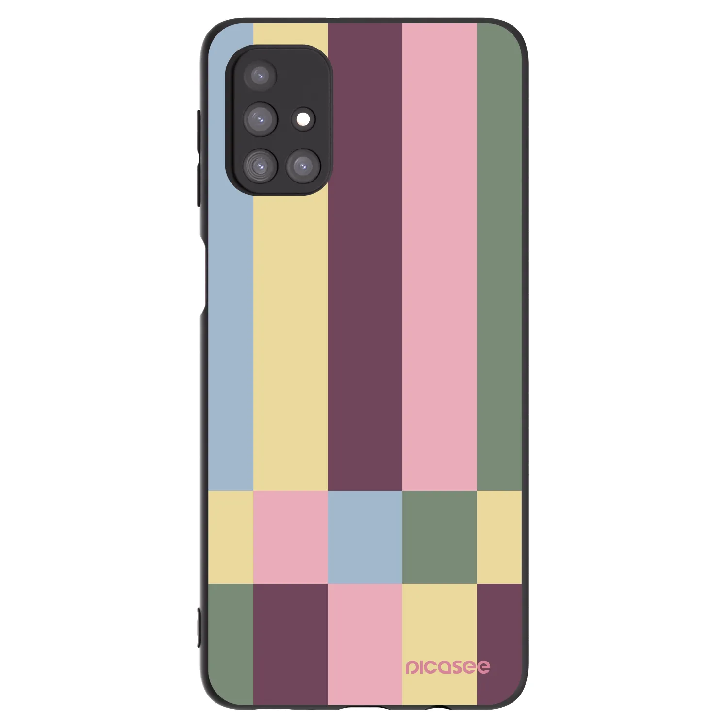Picasee Μαύρη θήκη σιλικόνης για Samsung Galaxy M31s - Lobby tiles