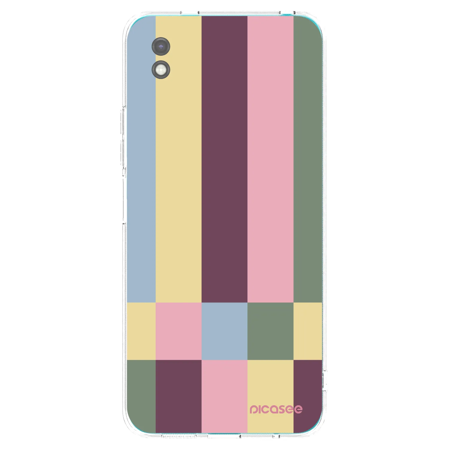Picasee Μαύρη θήκη σιλικόνης για Xiaomi Redmi 9A - Lobby tiles
