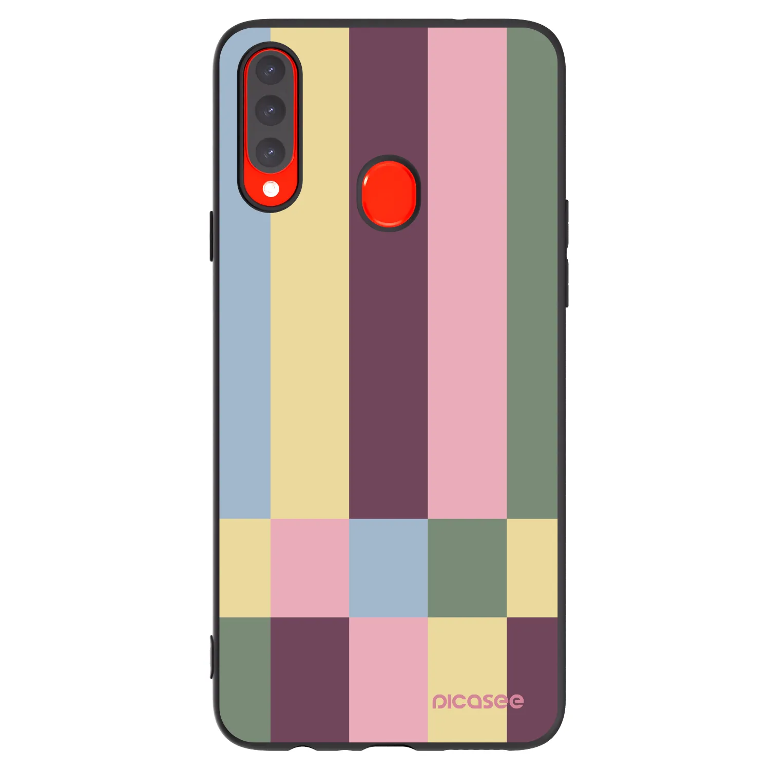 Picasee Μαύρη θήκη σιλικόνης για Samsung Galaxy A20s - Lobby tiles