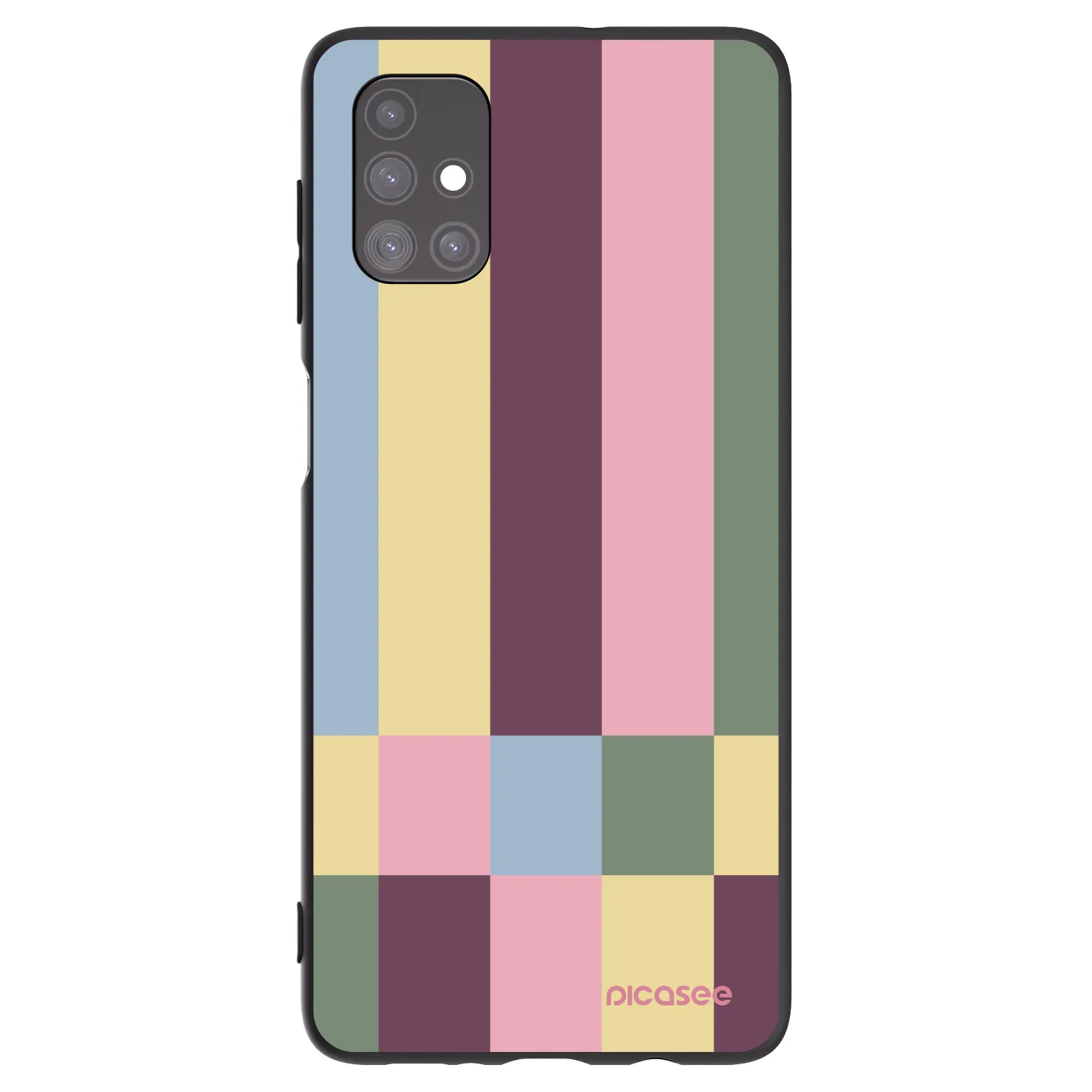 Picasee Μαύρη θήκη σιλικόνης για Samsung Galaxy M51 M515F - Lobby tiles