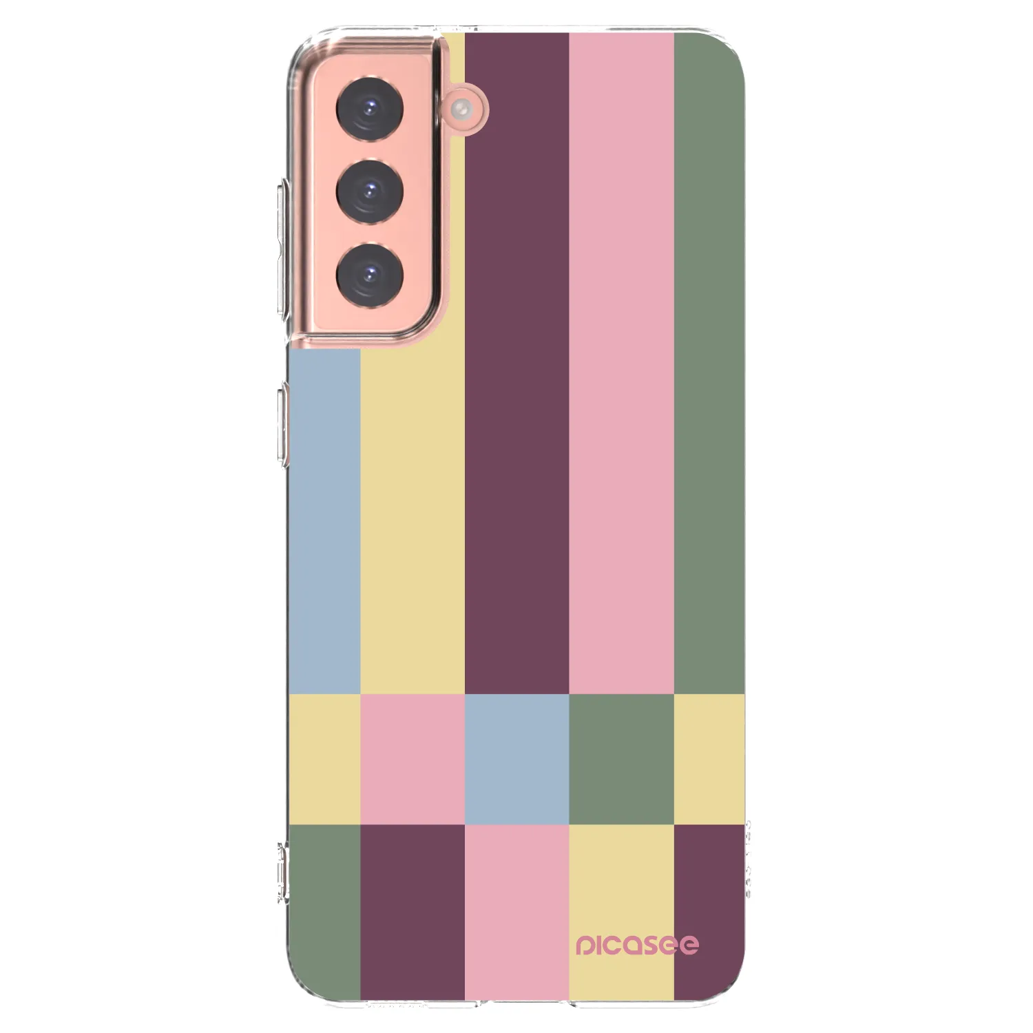 Picasee διαφανής θήκη σιλικόνης Samsung Galaxy S21 5G G991B - Lobby tiles