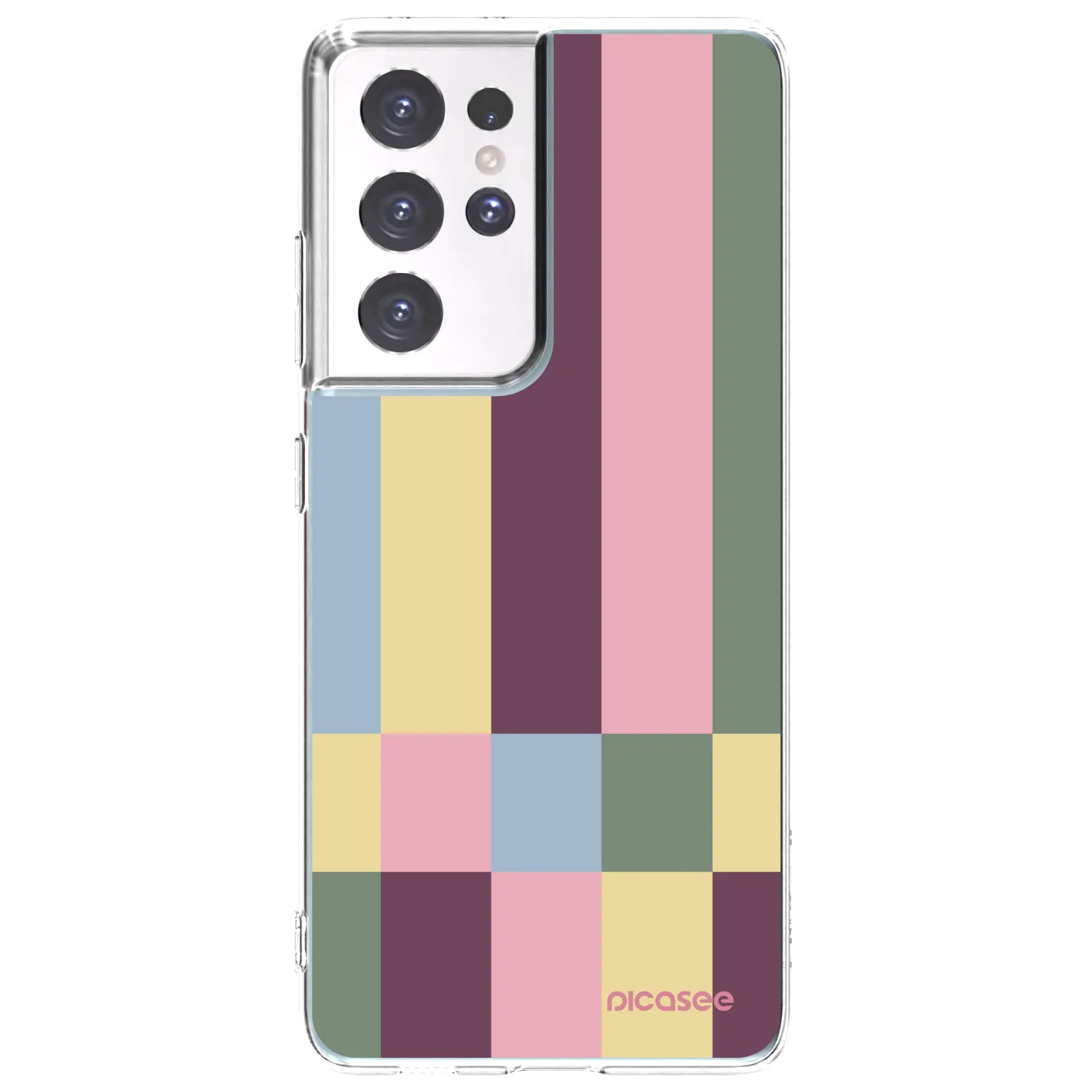Picasee διαφανής θήκη σιλικόνης Samsung Galaxy S21 Ultra 5G G998B - Lobby tiles