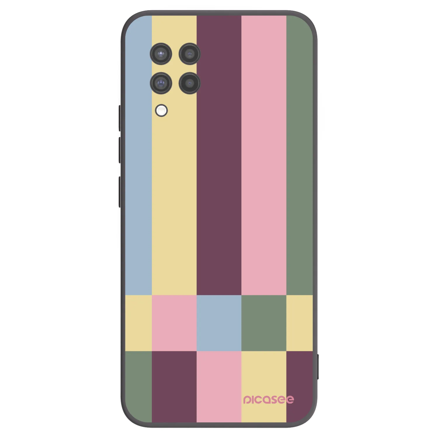 Picasee Μαύρη θήκη σιλικόνης για Samsung Galaxy A42 A426B - Lobby tiles