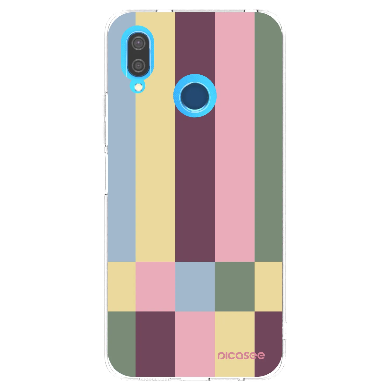 Picasee διαφανής θήκη σιλικόνης Huawei P20 Lite - Lobby tiles