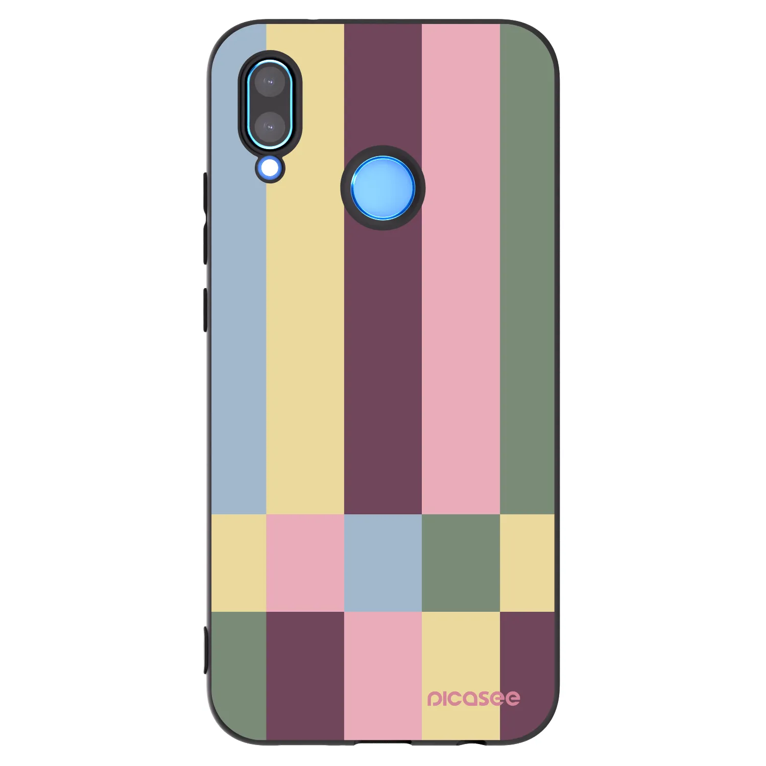 Picasee Μαύρη θήκη σιλικόνης για Huawei Mate 40 Pro - Lobby tiles