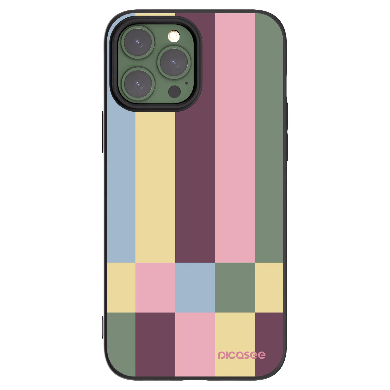 Picasee Μαύρη θήκη σιλικόνης για Apple iPhone 13 Pro Max - Lobby tiles