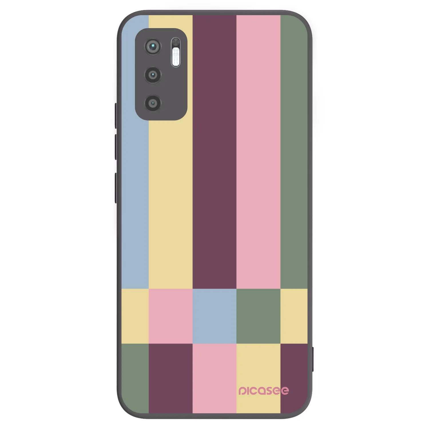 Picasee Μαύρη θήκη σιλικόνης για Xiaomi Redmi Note 10 5G - Lobby tiles