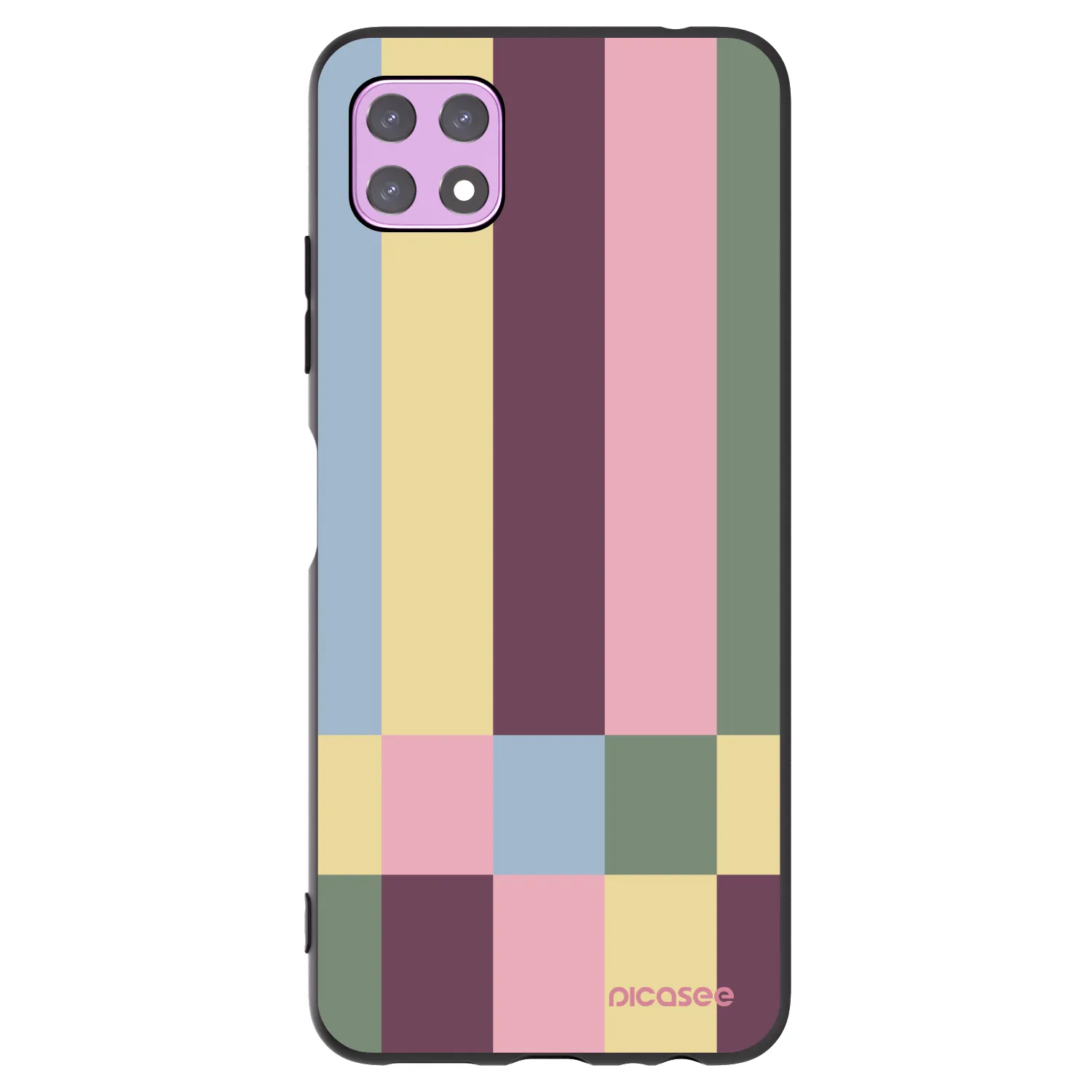 Picasee Μαύρη θήκη σιλικόνης για Samsung Galaxy A22 A226B 5G - Lobby tiles
