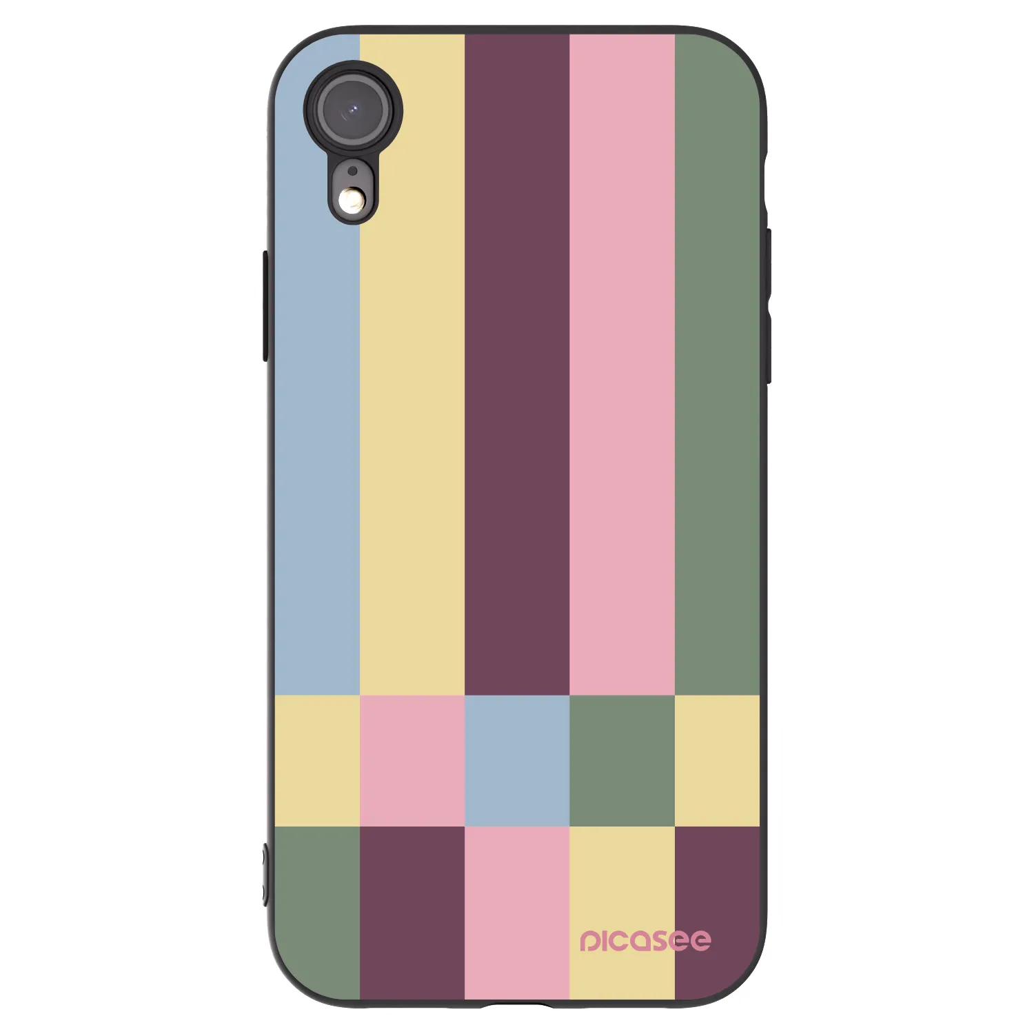 Picasee Μαύρη θήκη σιλικόνης για Apple iPhone 6 Plus/6S Plus - Lobby tiles