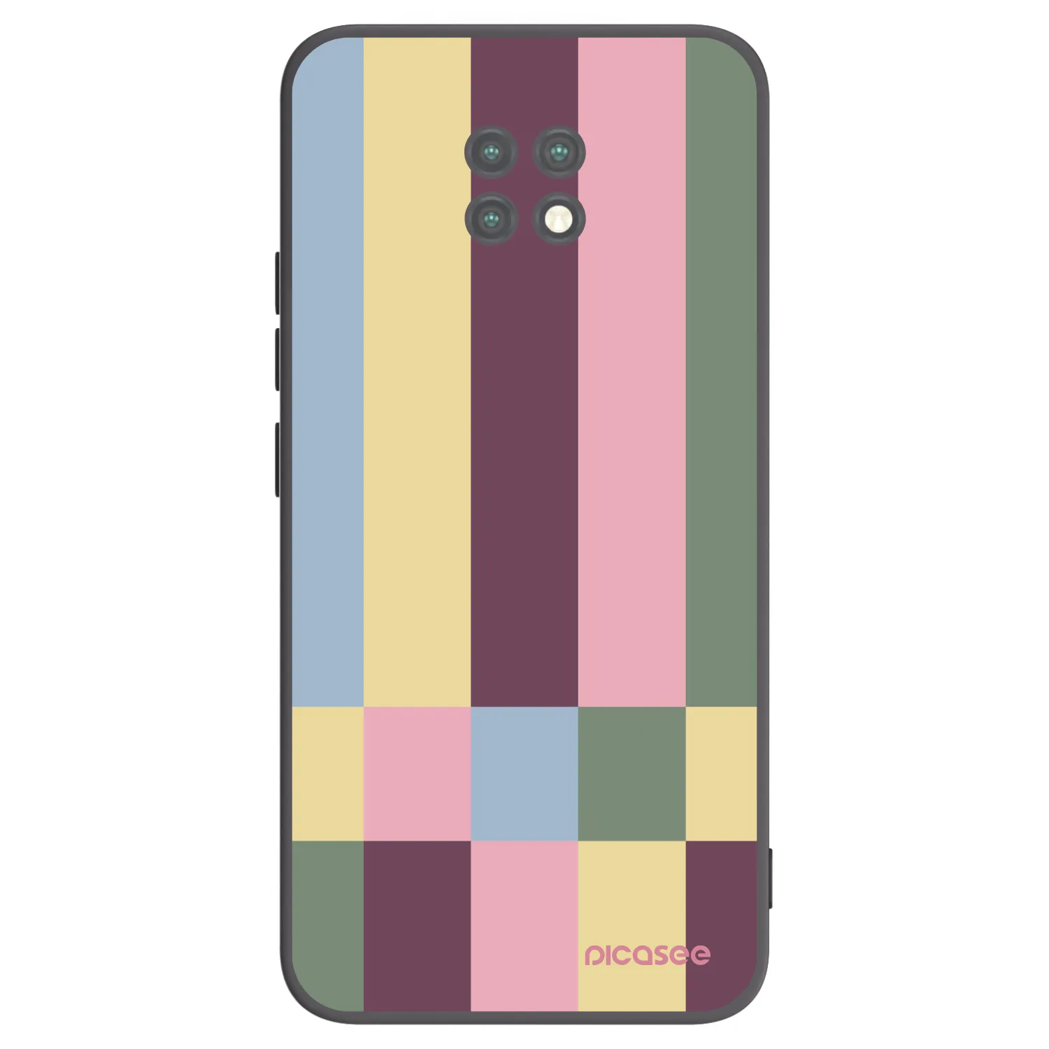 Picasee Μαύρη θήκη σιλικόνης για Xiaomi Redmi Note 9T - Lobby tiles