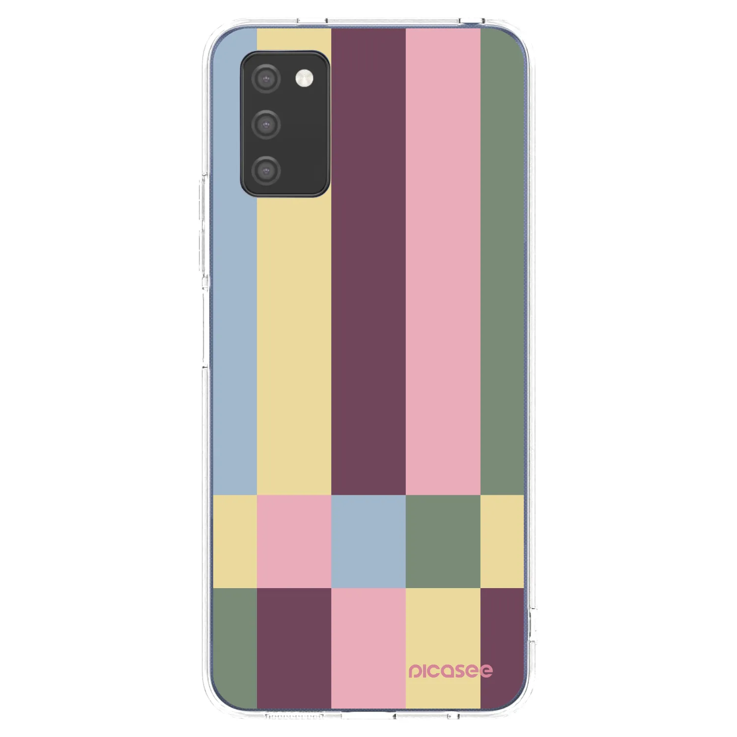 Picasee διαφανής θήκη σιλικόνης Samsung Galaxy A03s A037G - Lobby tiles