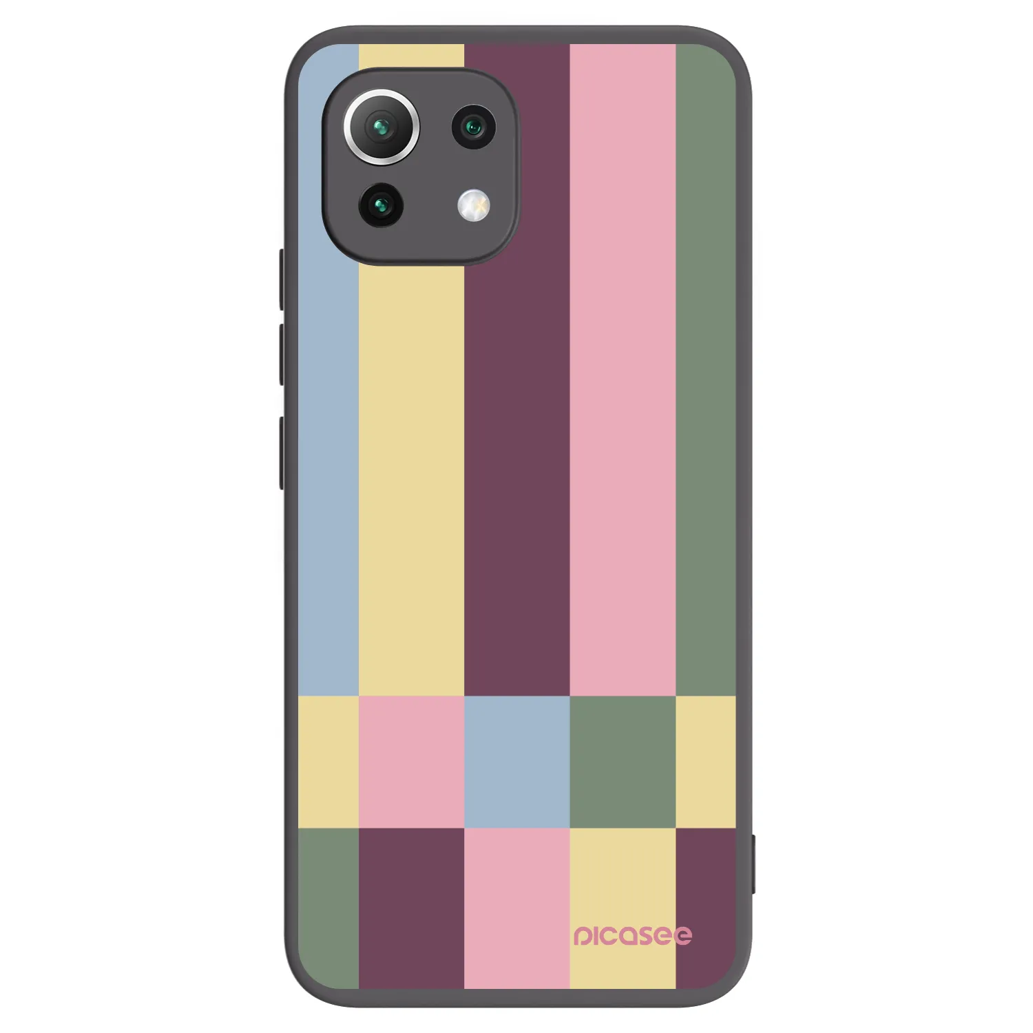 Picasee Μαύρη θήκη σιλικόνης για Xiaomi 11 Lite 5G NE - Lobby tiles