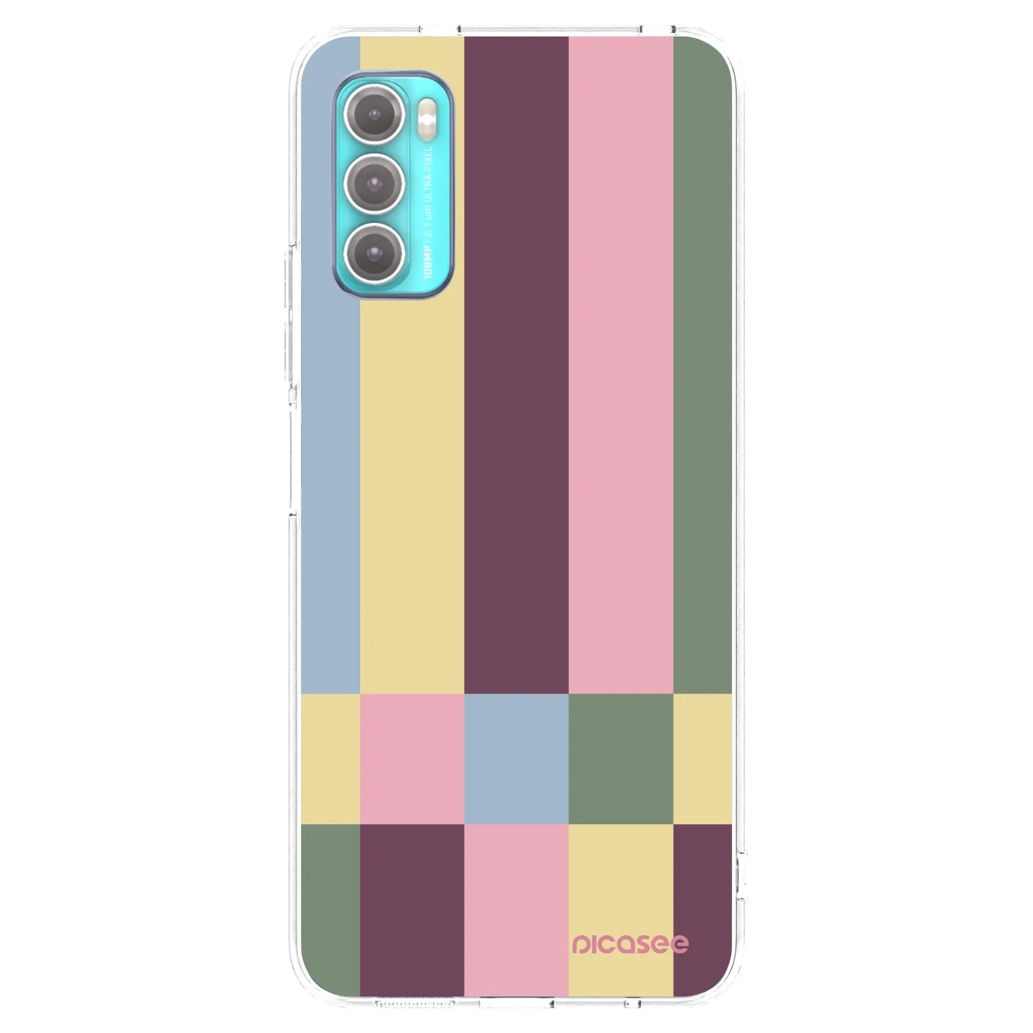 Picasee διαφανής θήκη σιλικόνης Motorola Moto G60 - Lobby tiles