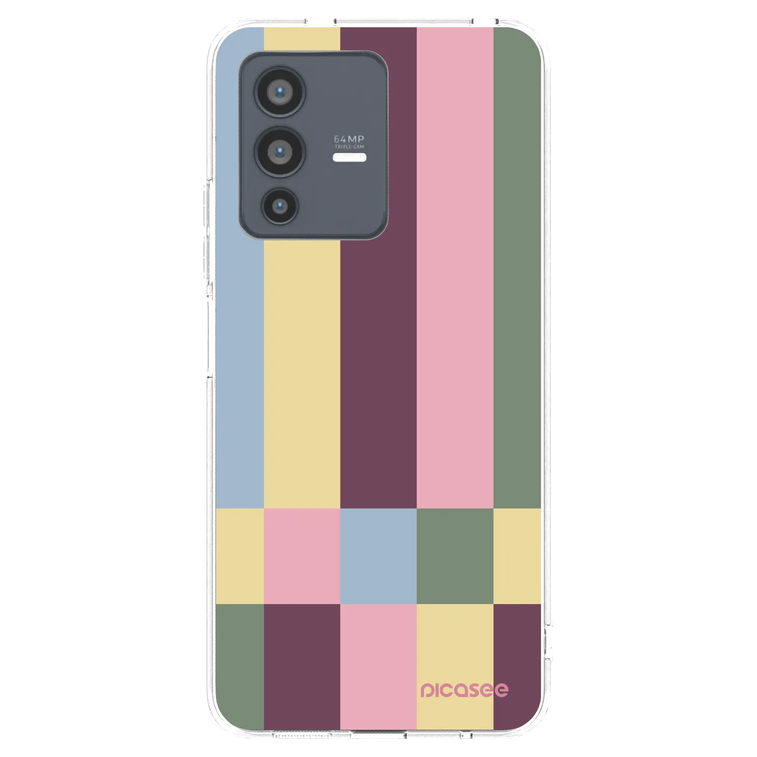 Picasee διαφανής θήκη σιλικόνης Vivo V23 5G - Lobby tiles