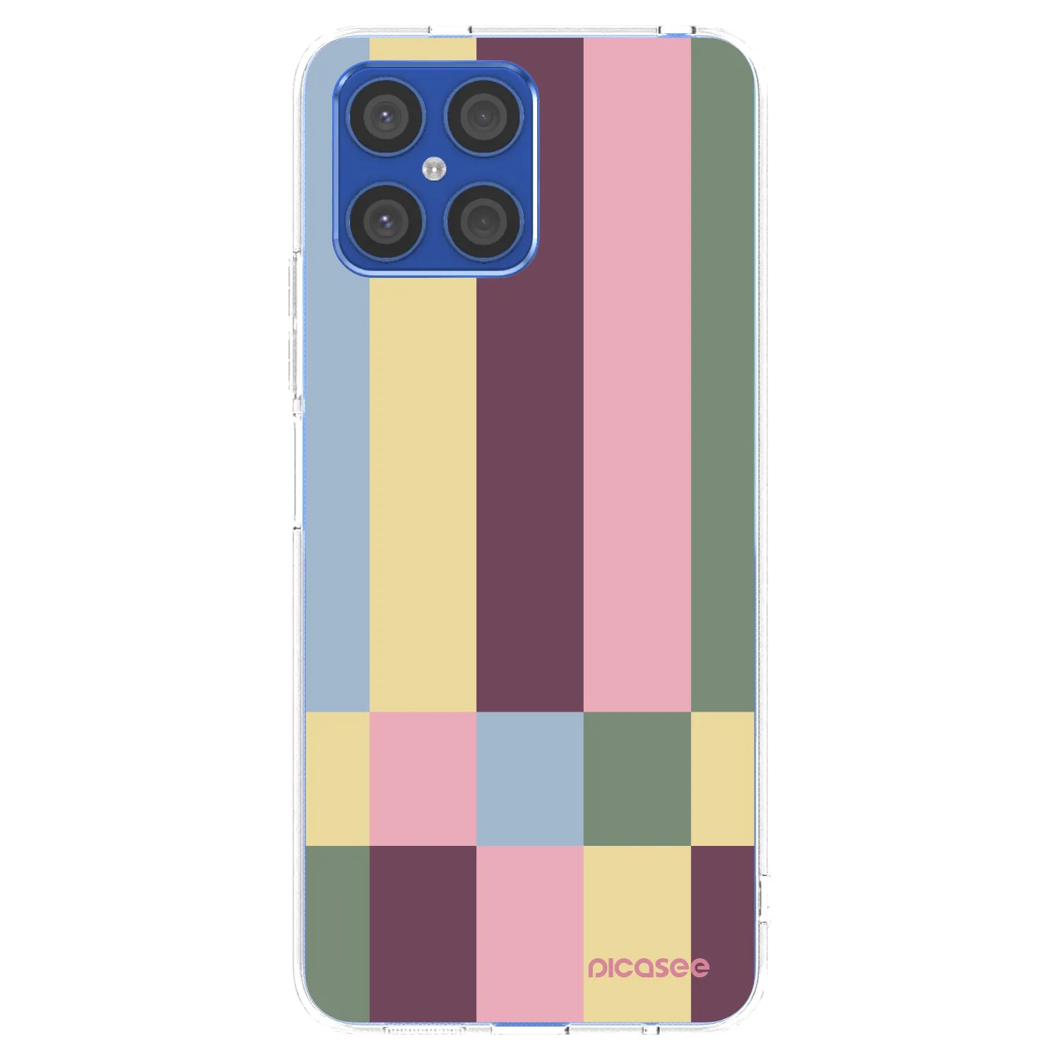 Picasee διαφανής θήκη σιλικόνης Honor X8 4G - Lobby tiles