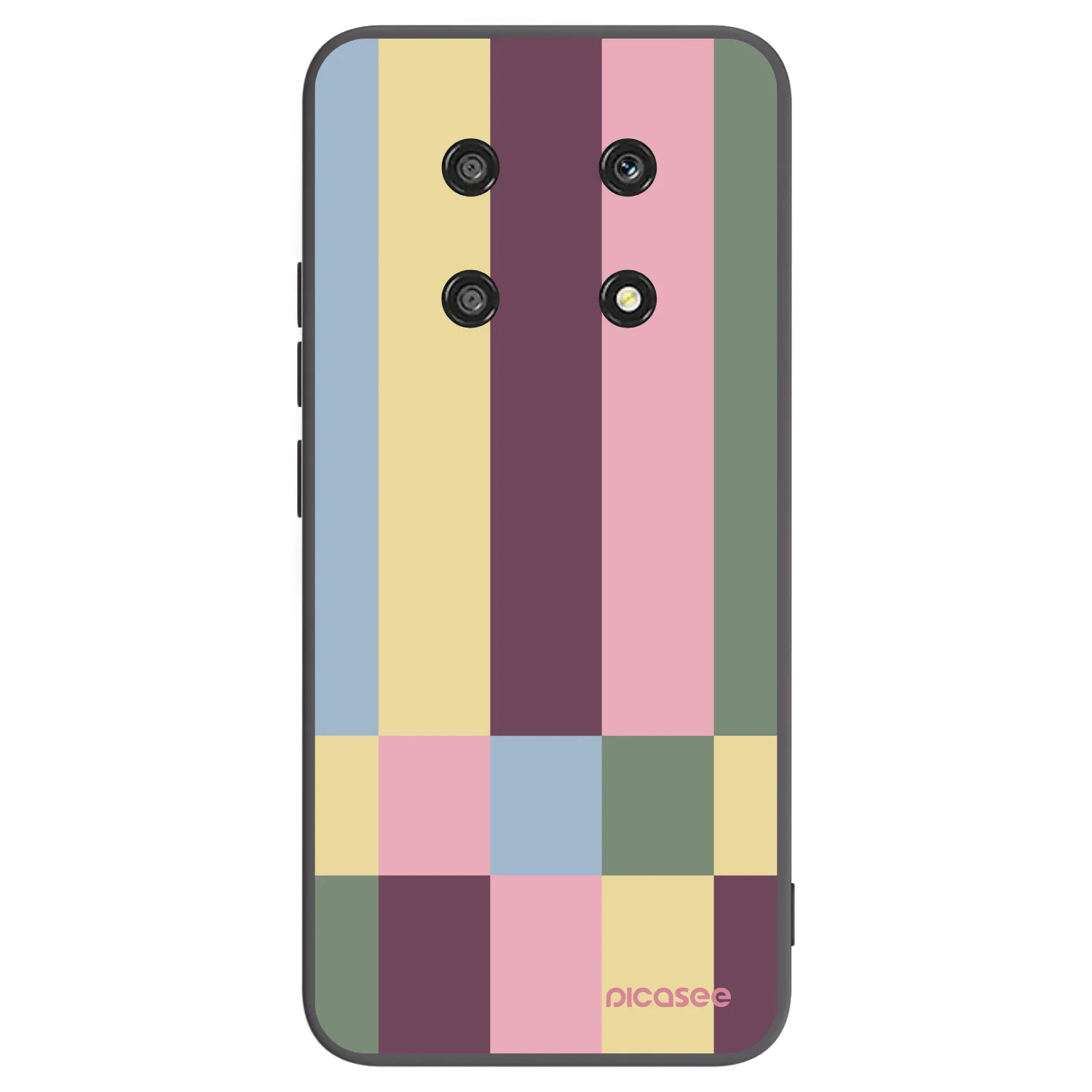 Picasee Μαύρη θήκη σιλικόνης για Honor Magic4 Lite 5G - Lobby tiles