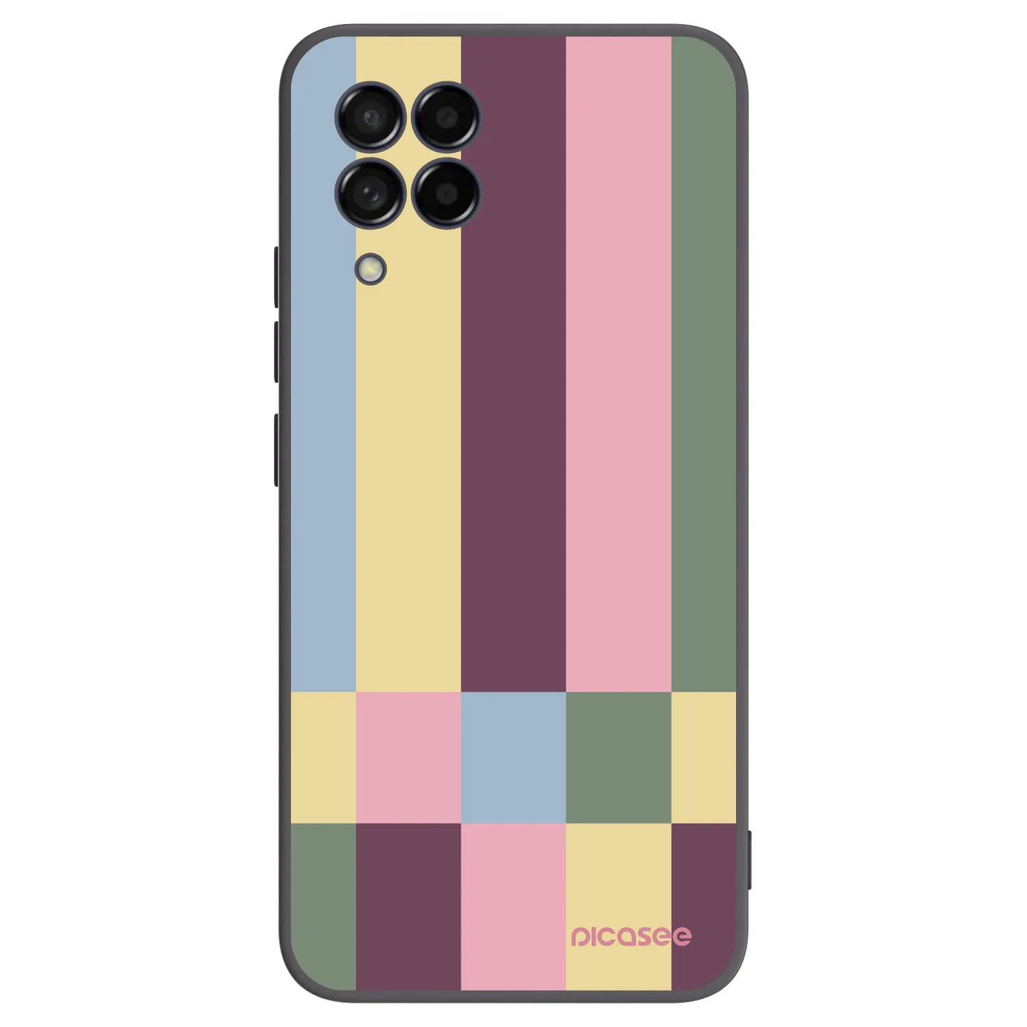 Picasee Μαύρη θήκη σιλικόνης για Samsung Galaxy M53 5G - Lobby tiles