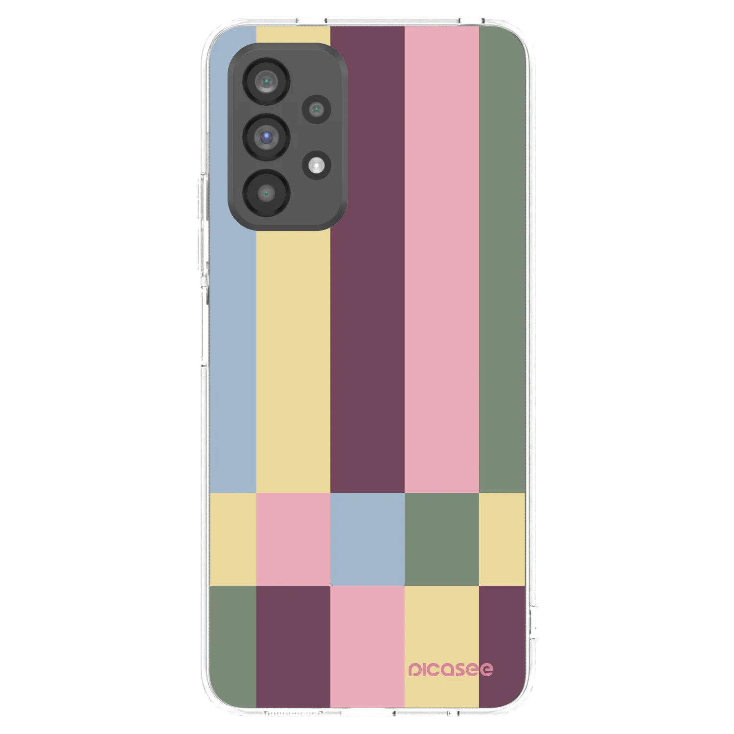 Picasee διαφανής θήκη σιλικόνης Samsung Galaxy A73 5G - Lobby tiles