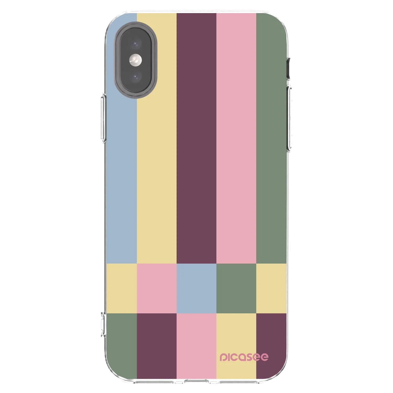 Picasee διαφανής θήκη σιλικόνης Apple iPhone X/XS - Lobby tiles