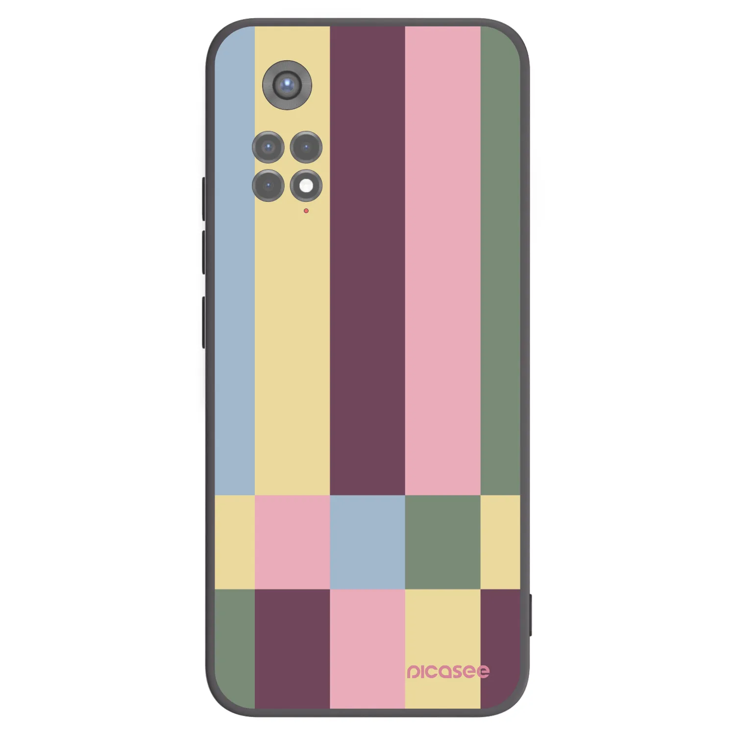Picasee Μαύρη θήκη σιλικόνης για Xiaomi Redmi Note 11S 5G - Lobby tiles
