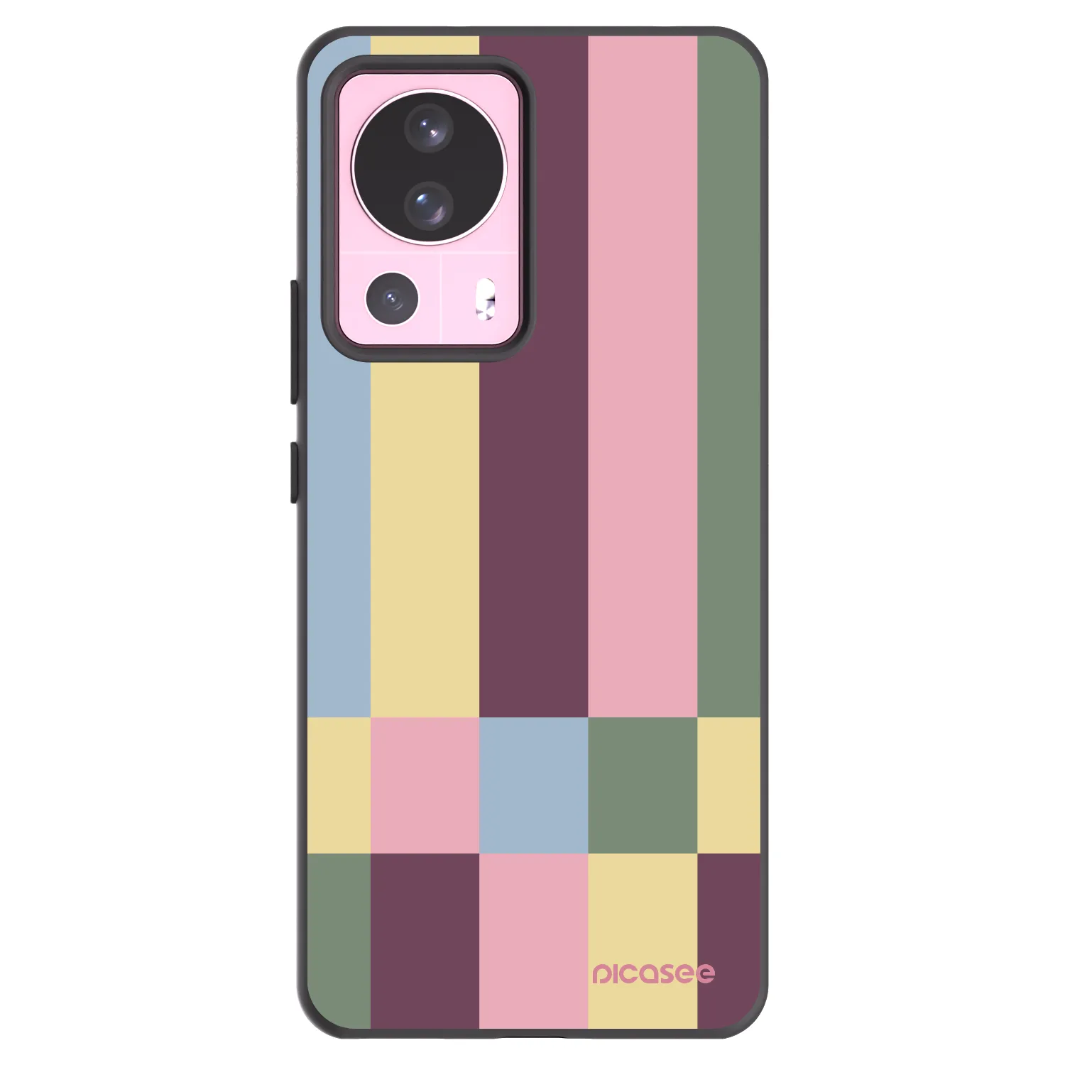 Picasee Μαύρη θήκη σιλικόνης για Xiaomi 13 Lite - Lobby tiles