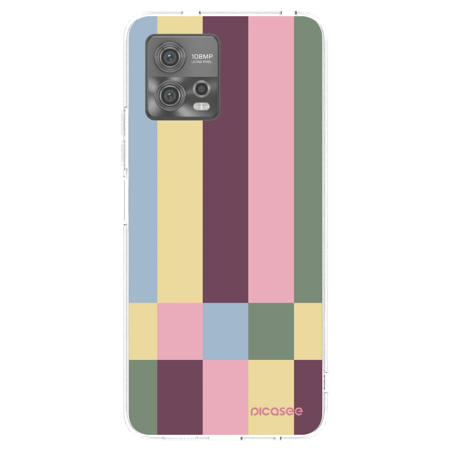 Picasee διαφανής θήκη σιλικόνης Motorola Moto G72 - Lobby tiles