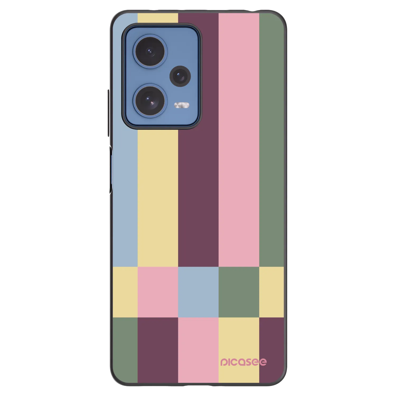 Picasee Μαύρη θήκη σιλικόνης για Xiaomi Redmi Note 12 Pro 5G - Lobby tiles