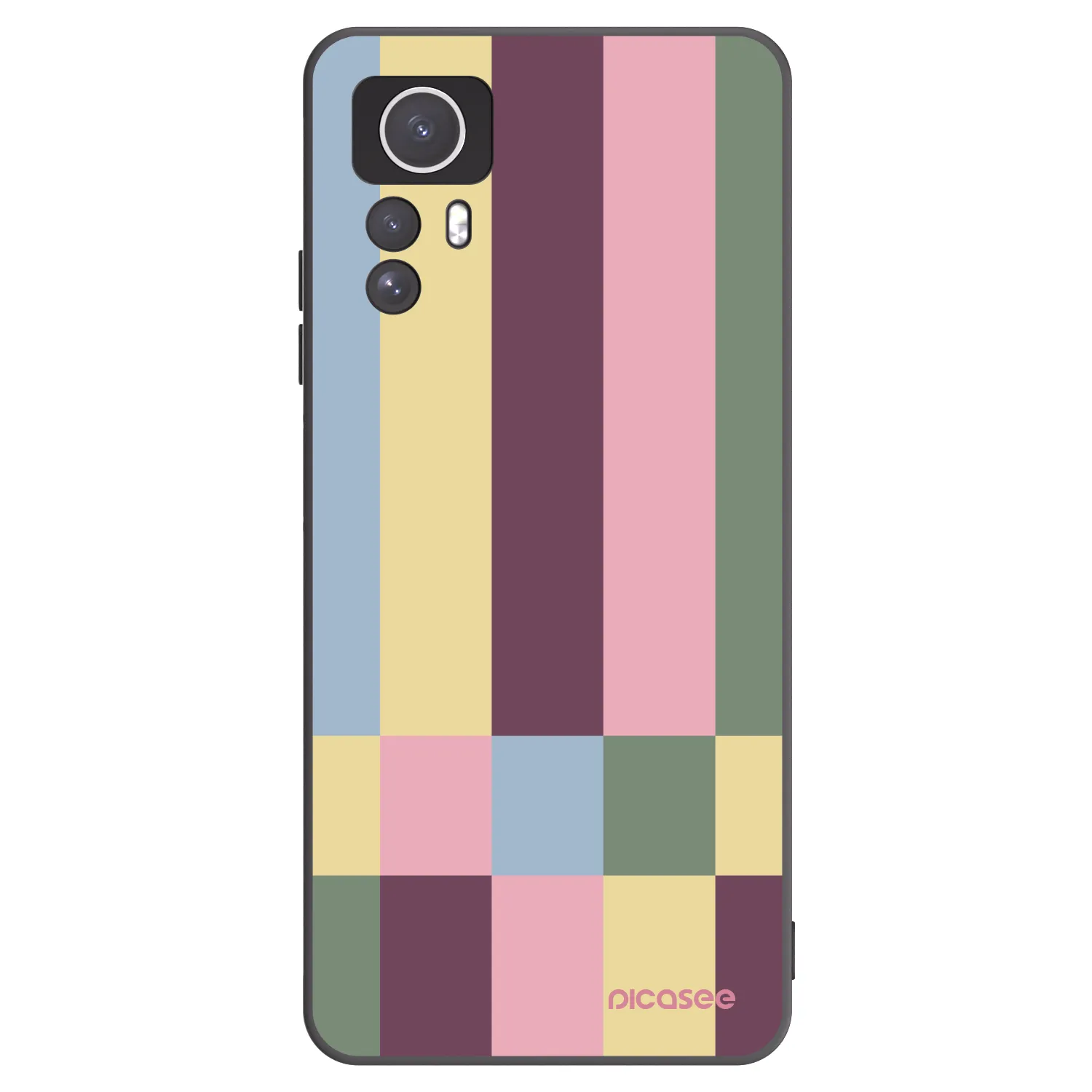 Picasee Μαύρη θήκη σιλικόνης για Xiaomi Redmi Note 12S - Lobby tiles