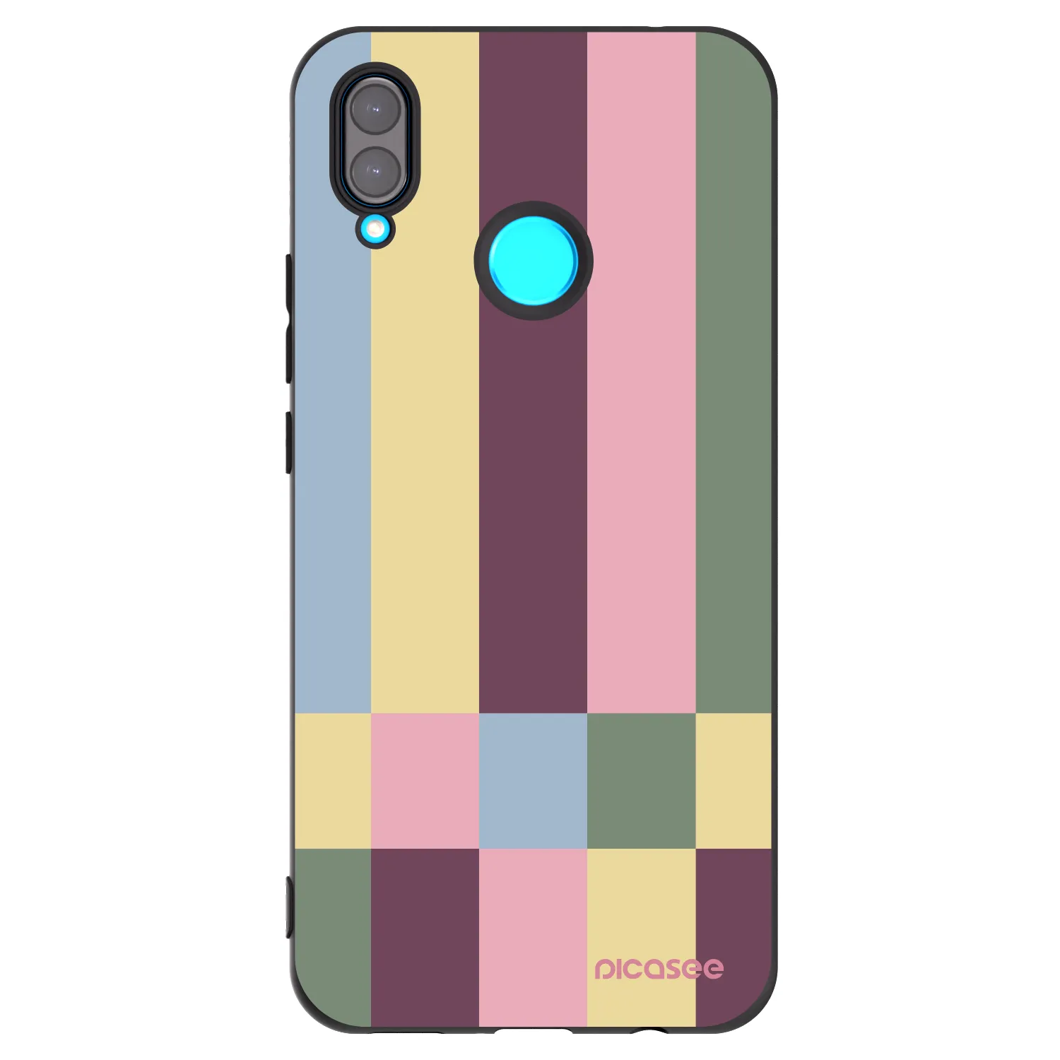 Picasee Μαύρη θήκη σιλικόνης για Huawei Nova 3 - Lobby tiles
