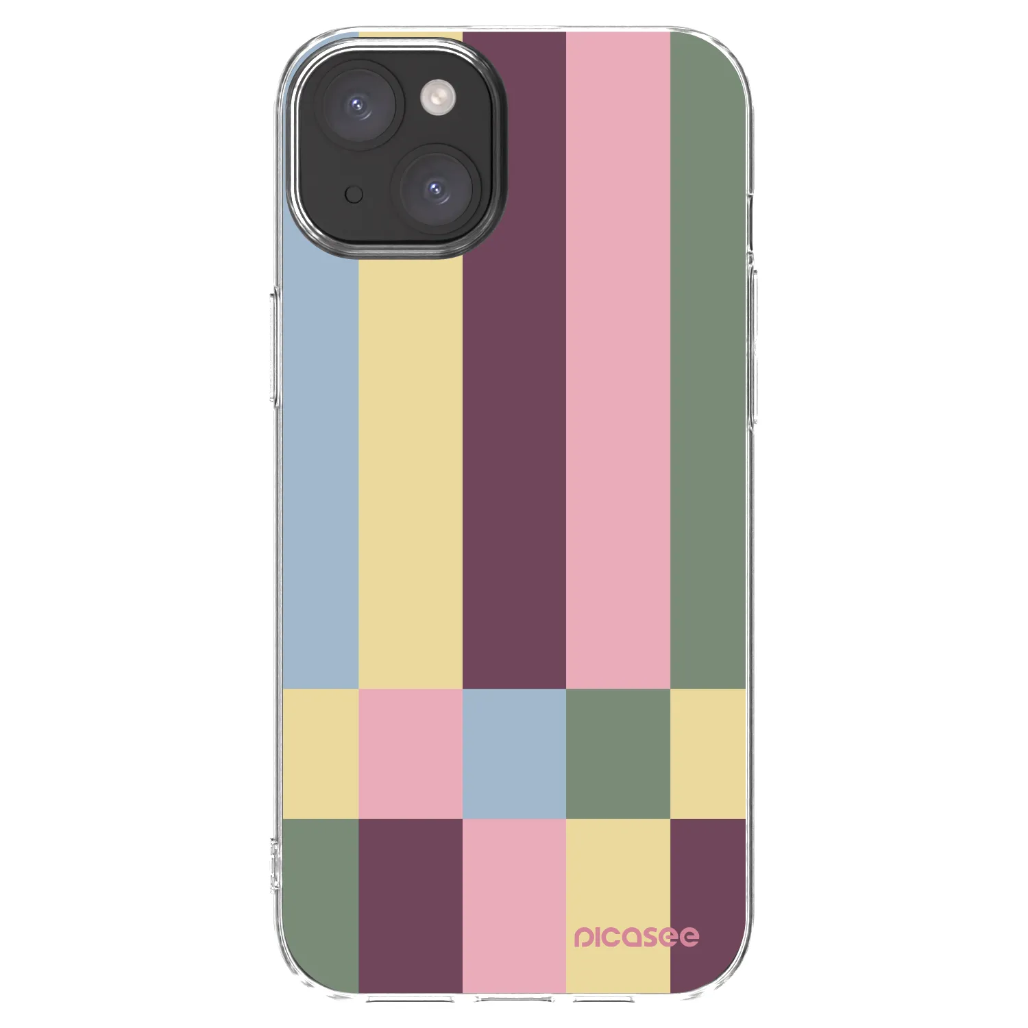 Picasee διαφανής θήκη σιλικόνης Apple iPhone 15 Plus - Lobby tiles