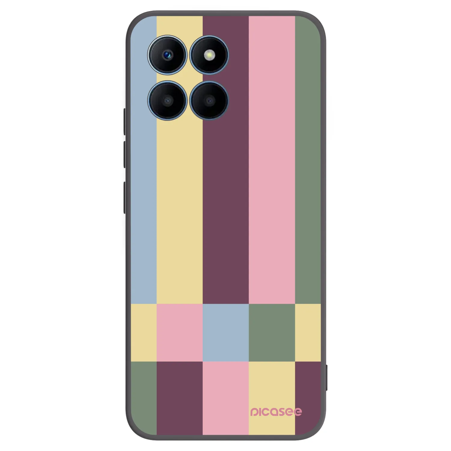 Picasee Μαύρη θήκη σιλικόνης για Honor 70 Lite - Lobby tiles