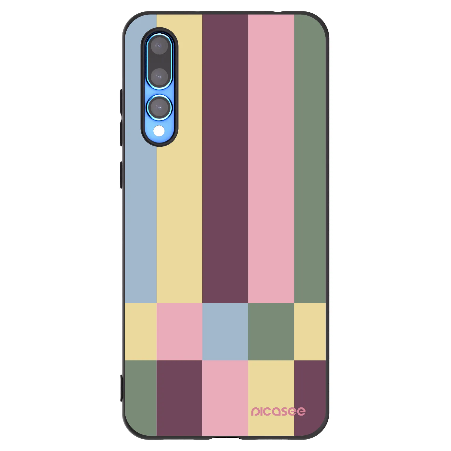 Picasee Μαύρη θήκη σιλικόνης για Huawei P20 Pro - Lobby tiles