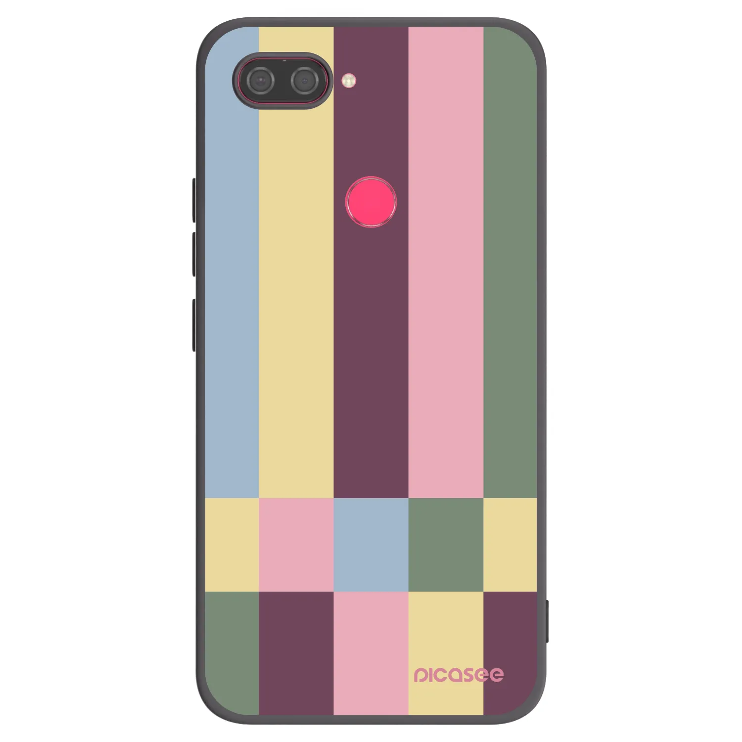 Picasee Μαύρη θήκη σιλικόνης για Xiaomi Mi 8 Lite - Lobby tiles