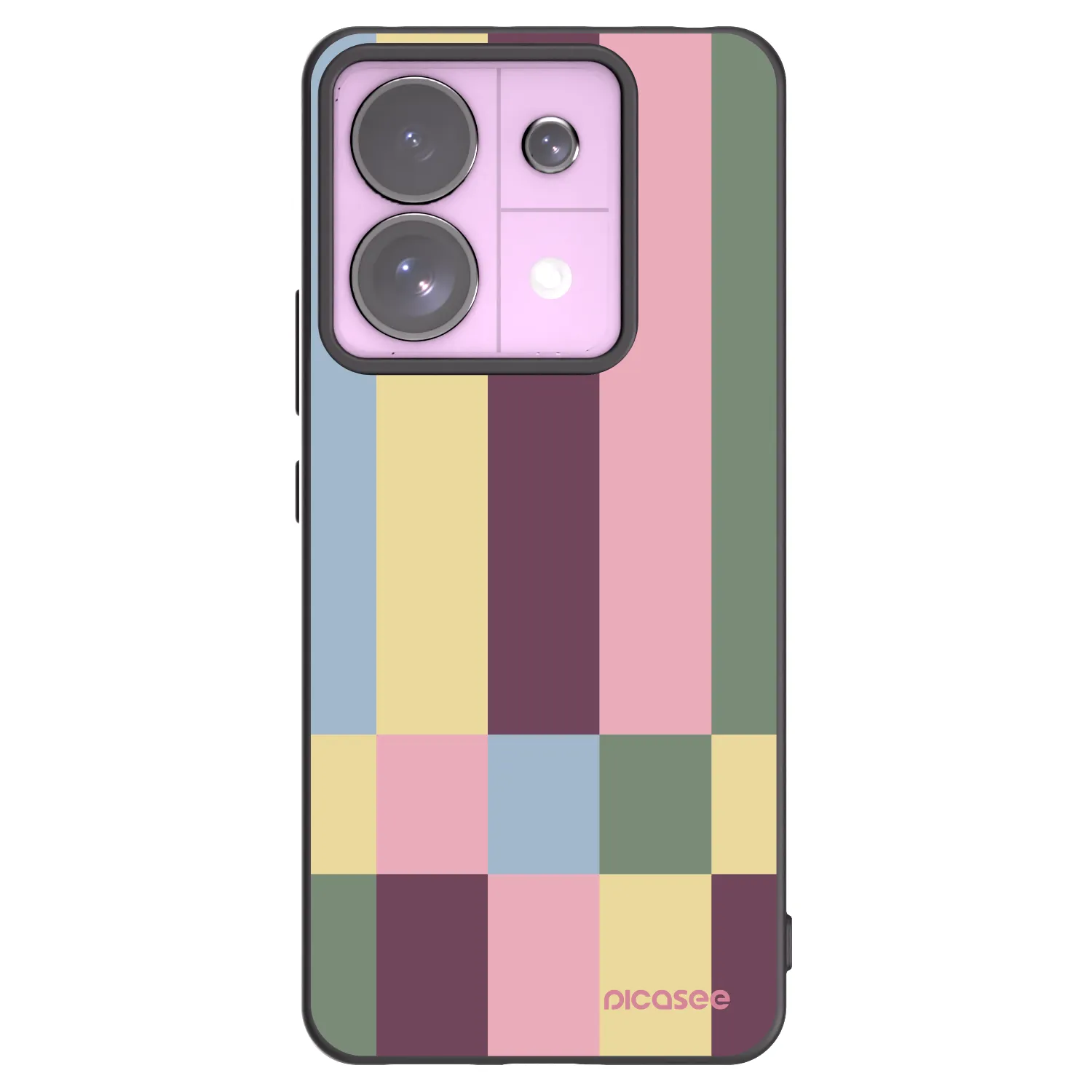 Picasee Μαύρη θήκη σιλικόνης για Xiaomi Redmi Note 13 Pro 5G - Lobby tiles