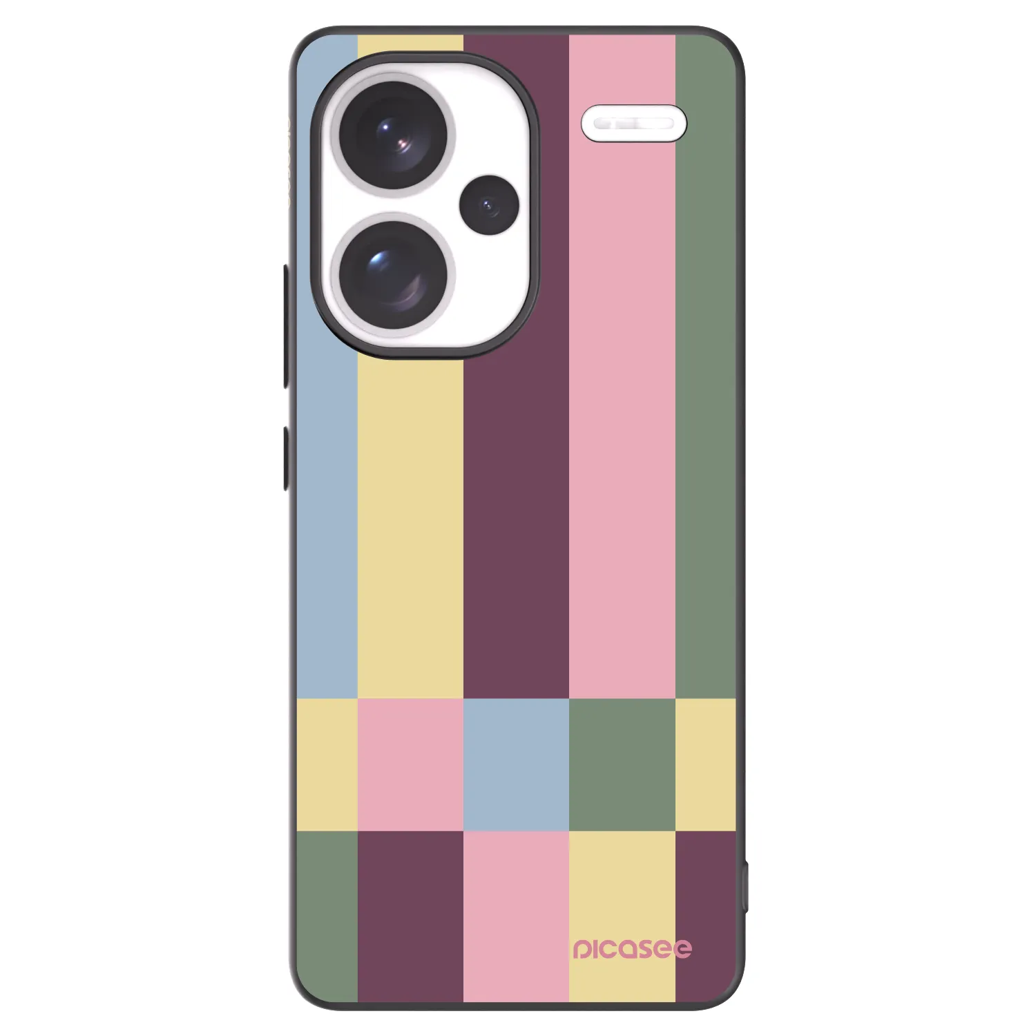 Picasee Μαύρη θήκη σιλικόνης για Xiaomi Redmi Note 13 Pro+ 5G - Lobby tiles