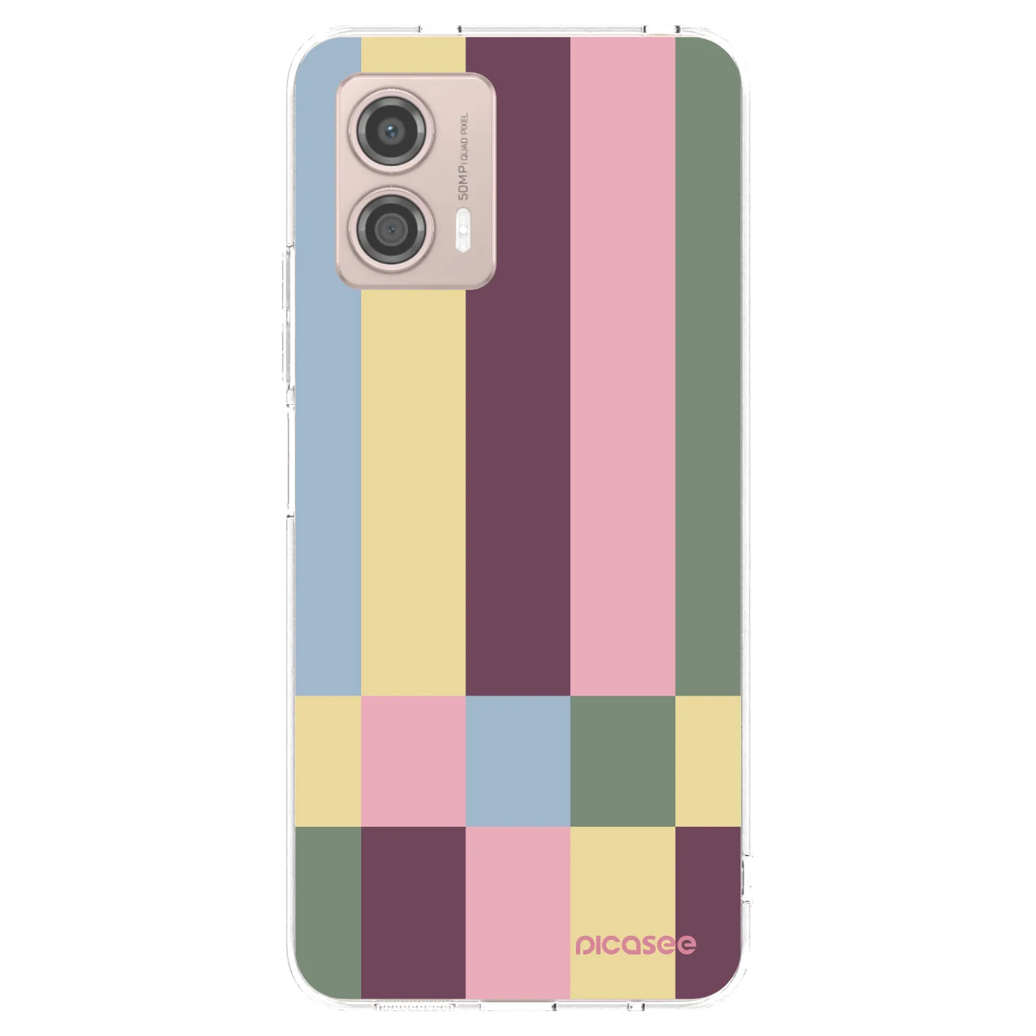 Picasee διαφανής θήκη σιλικόνης Motorola Moto G53 5G - Lobby tiles