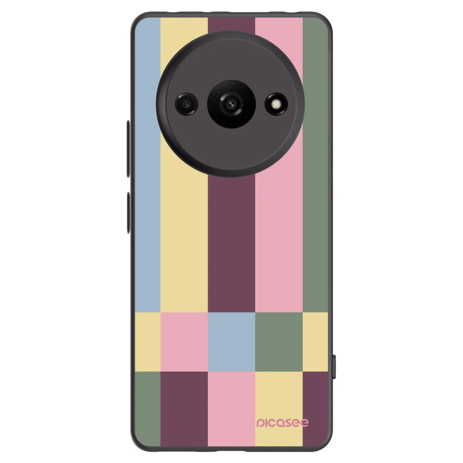 Picasee Μαύρη θήκη σιλικόνης για Xiaomi Redmi A3 - Lobby tiles