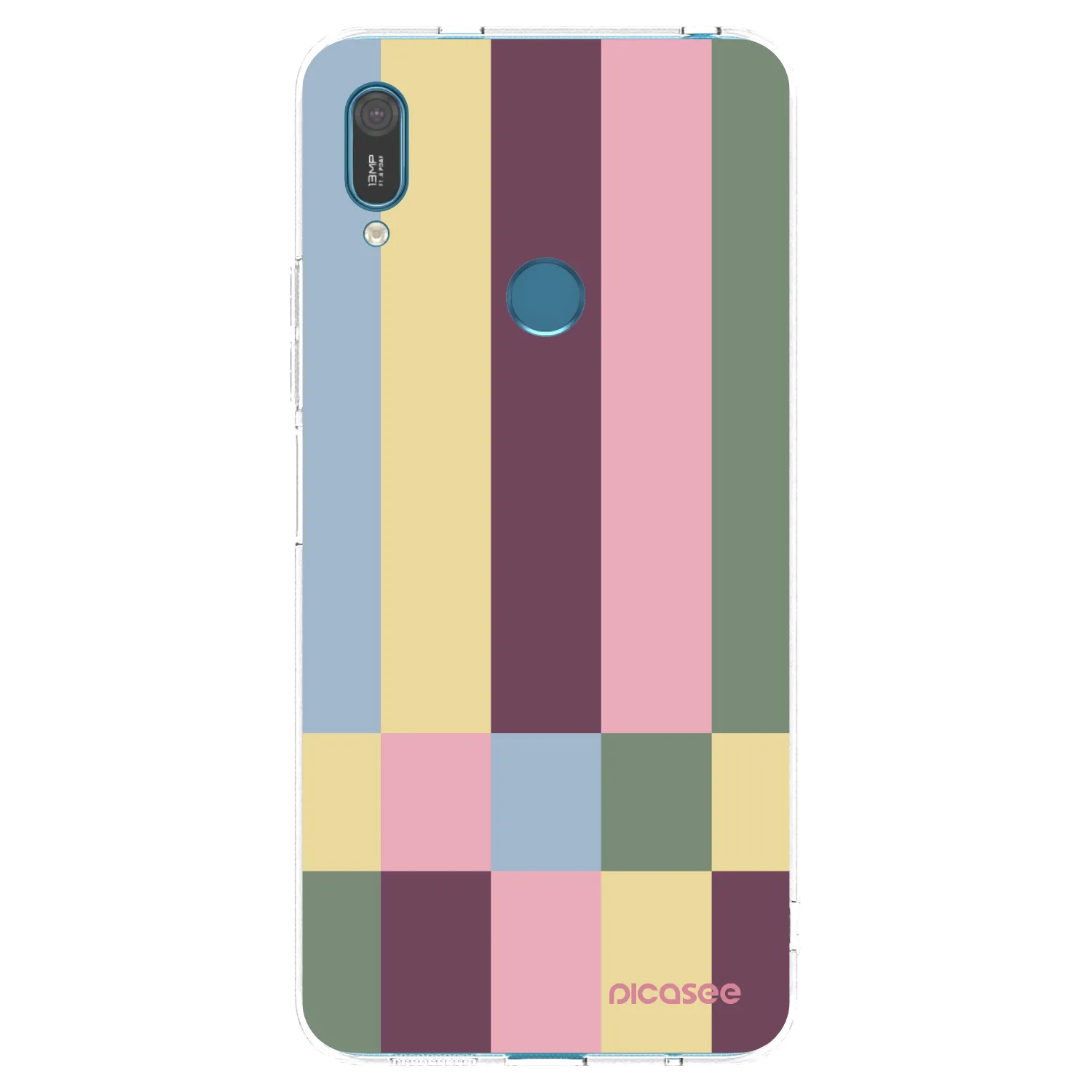 Picasee διαφανής θήκη σιλικόνης Huawei Y7 2019 - Lobby tiles