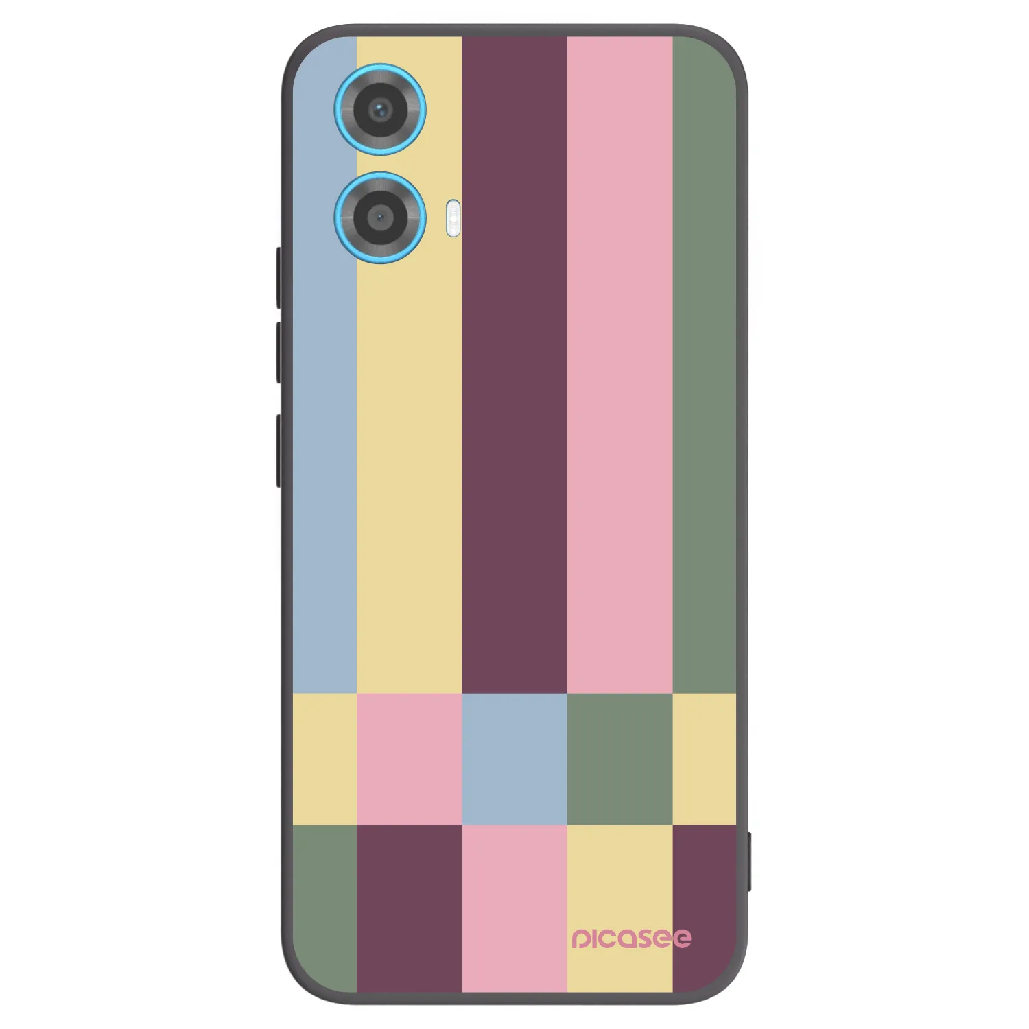 Picasee Μαύρη θήκη σιλικόνης για Motorola Moto G34 5G - Lobby tiles