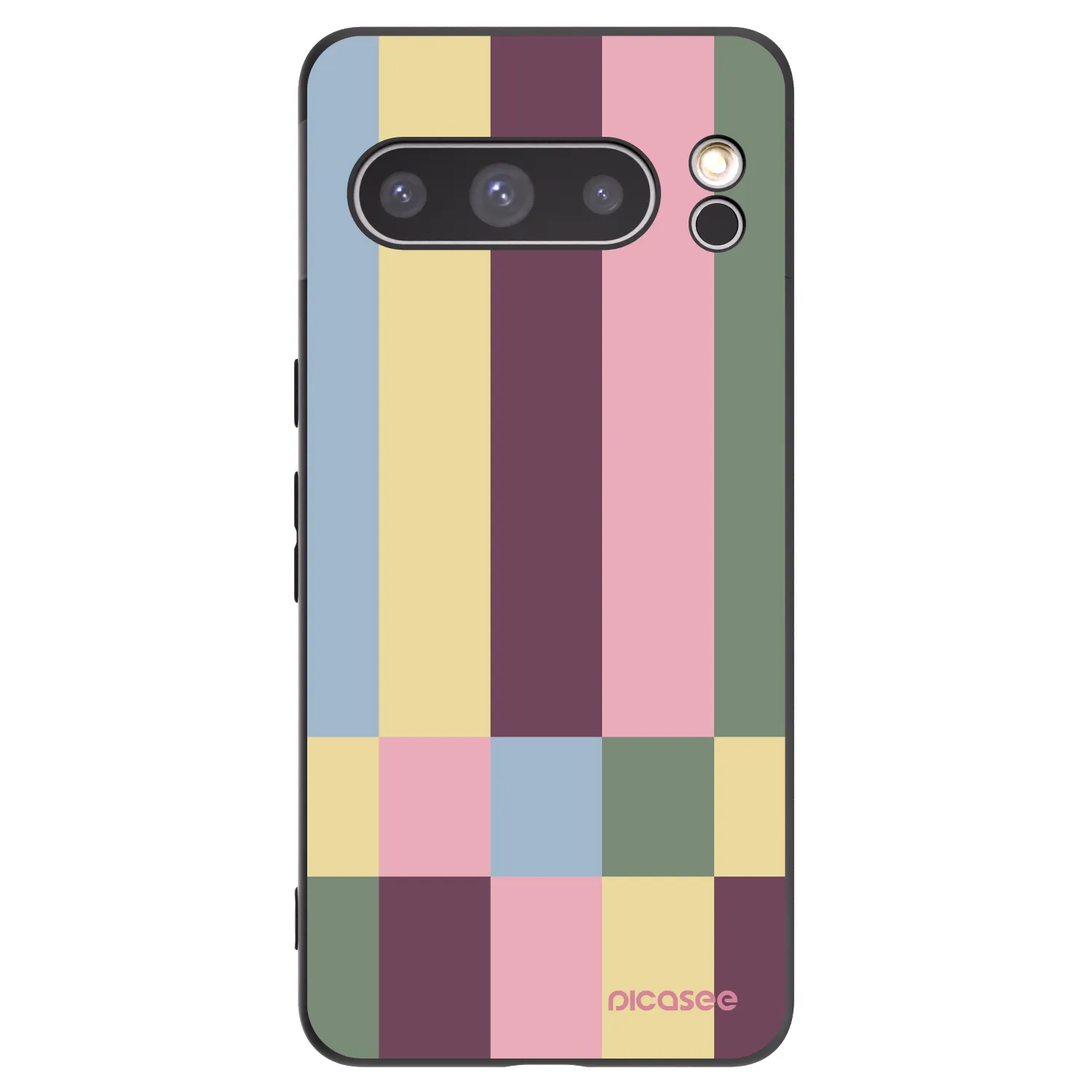 Picasee Μαύρη θήκη σιλικόνης για Google Pixel 8 Pro - Lobby tiles