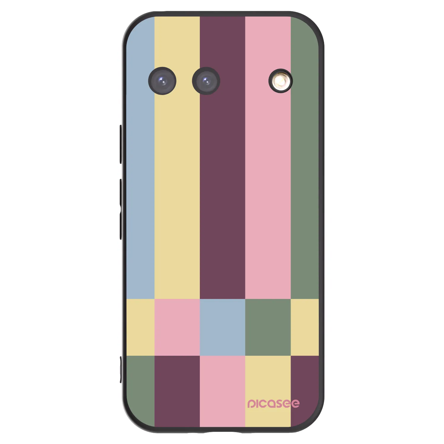 Picasee Μαύρη θήκη σιλικόνης για Google Pixel 9 - Lobby tiles