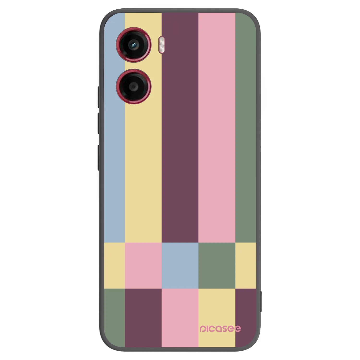 Picasee Μαύρη θήκη σιλικόνης για Motorola Moto G05 - Lobby tiles