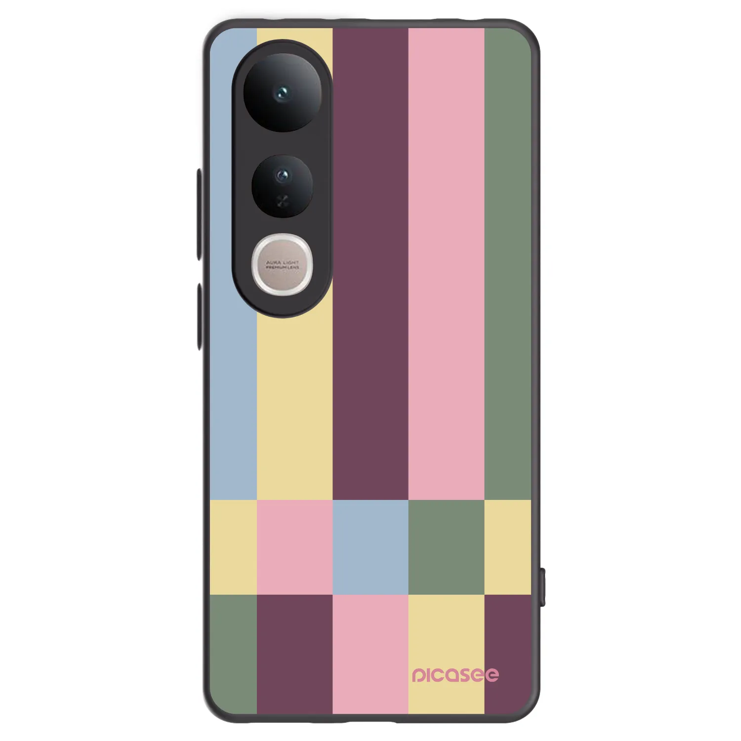 Picasee Μαύρη θήκη σιλικόνης για Vivo V50 Lite 5G - Lobby tiles